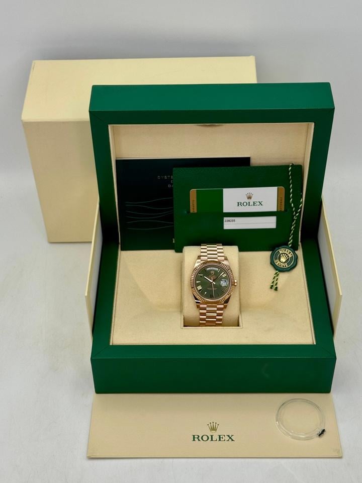 Rolex Day-Date “Olive Green” Everose Gold 40 MM