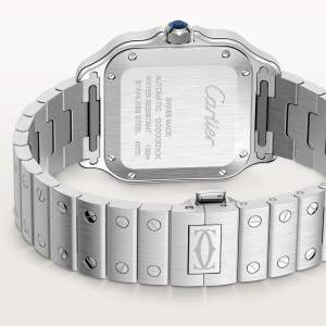 Cartier Santos de Cartier WSSA0071 caseback and bracelet view