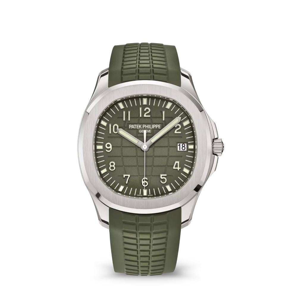 Patek Philippe Aquanaut 5168G-010 “Khaki Green” White Gold