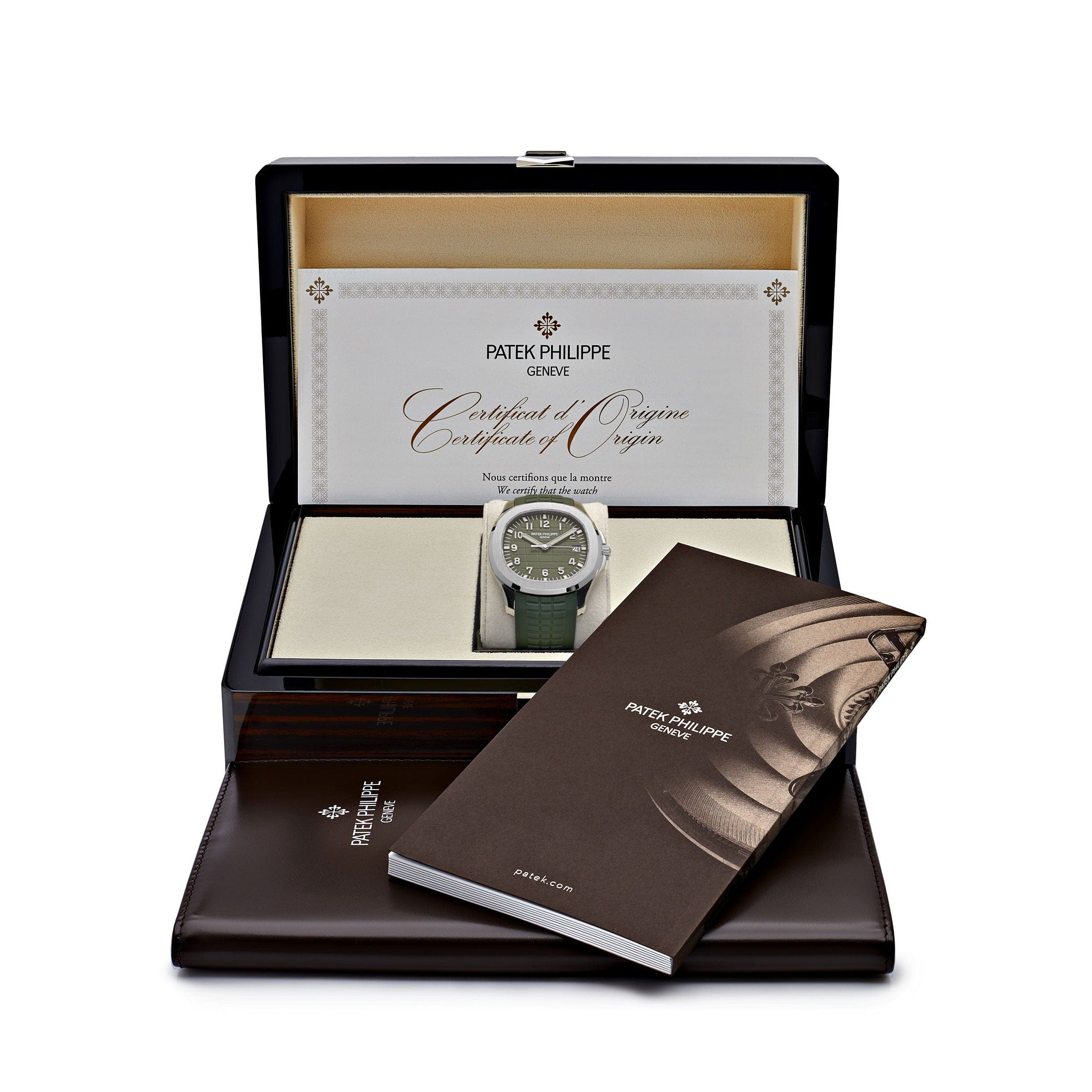 Patek Philippe Aquanaut 5168G-010 “Khaki Green” White Gold