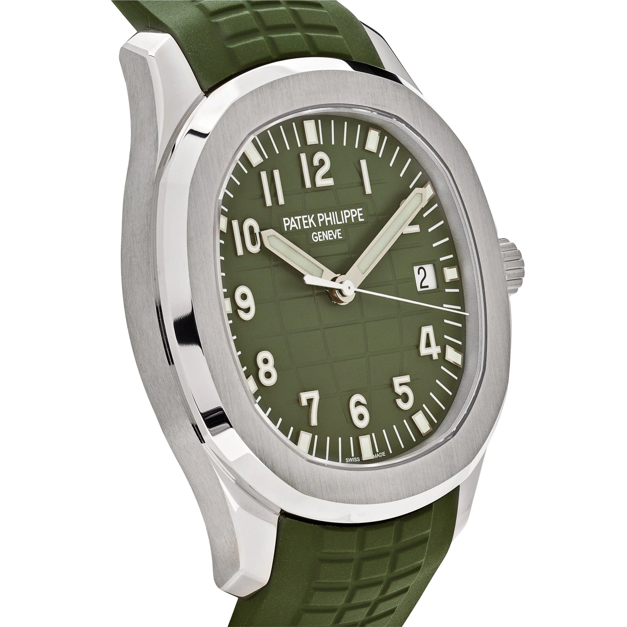 Patek Philippe Aquanaut 5168G-010 “Khaki Green” White Gold