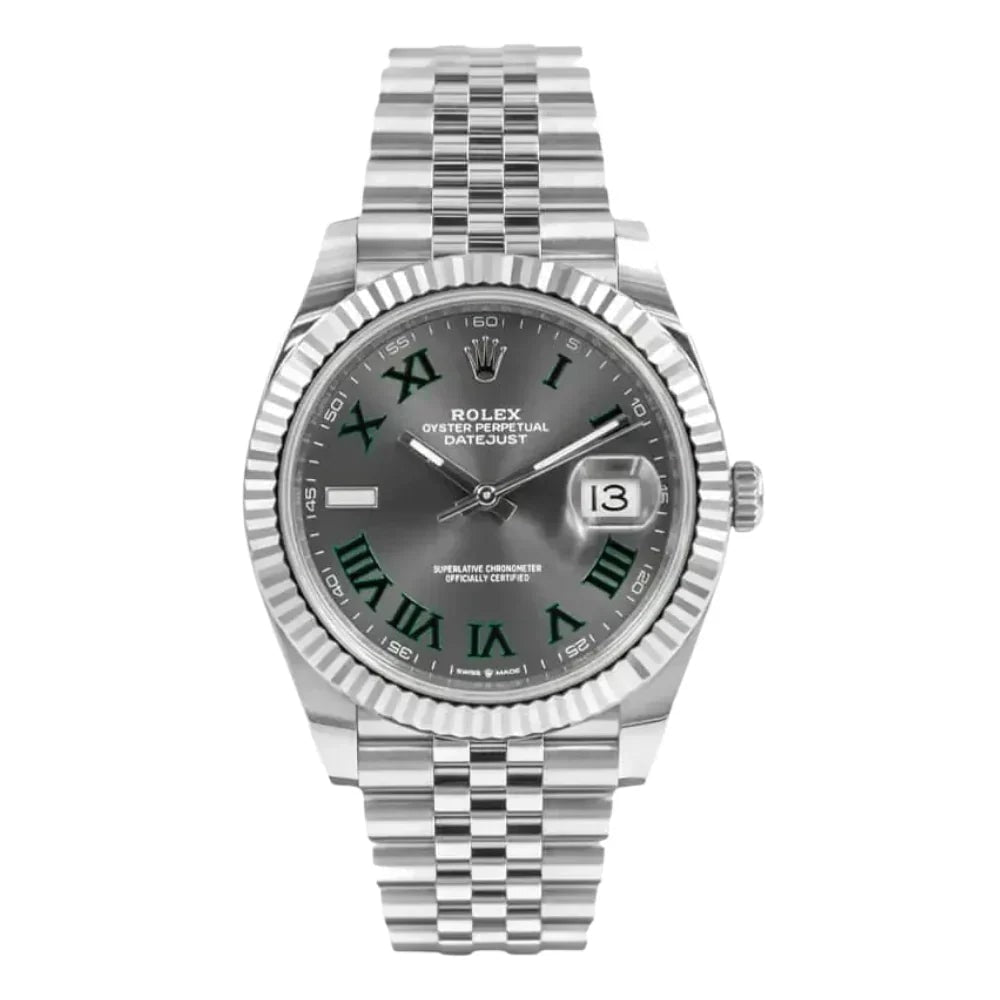 Rolex Datejust Grey Dial Wimbledon 41mm