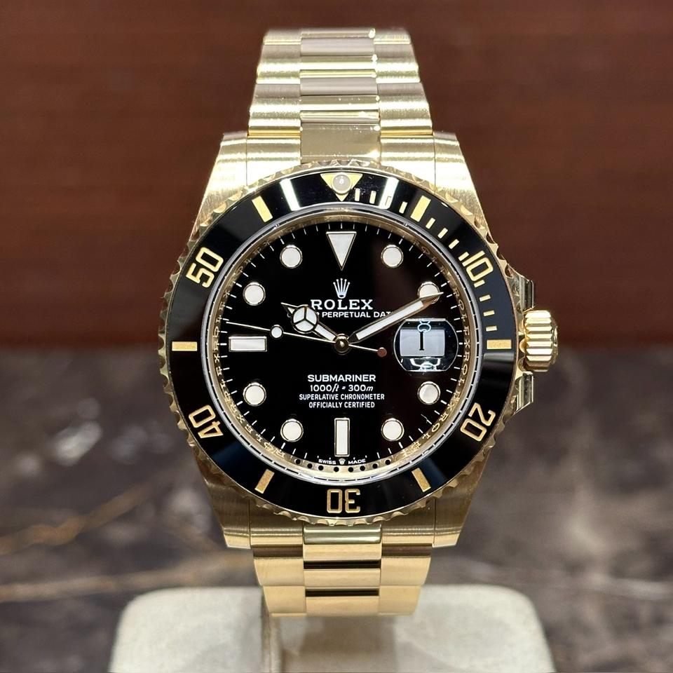 Rolex Submariner Yellow Gold Black Dial 41 MM