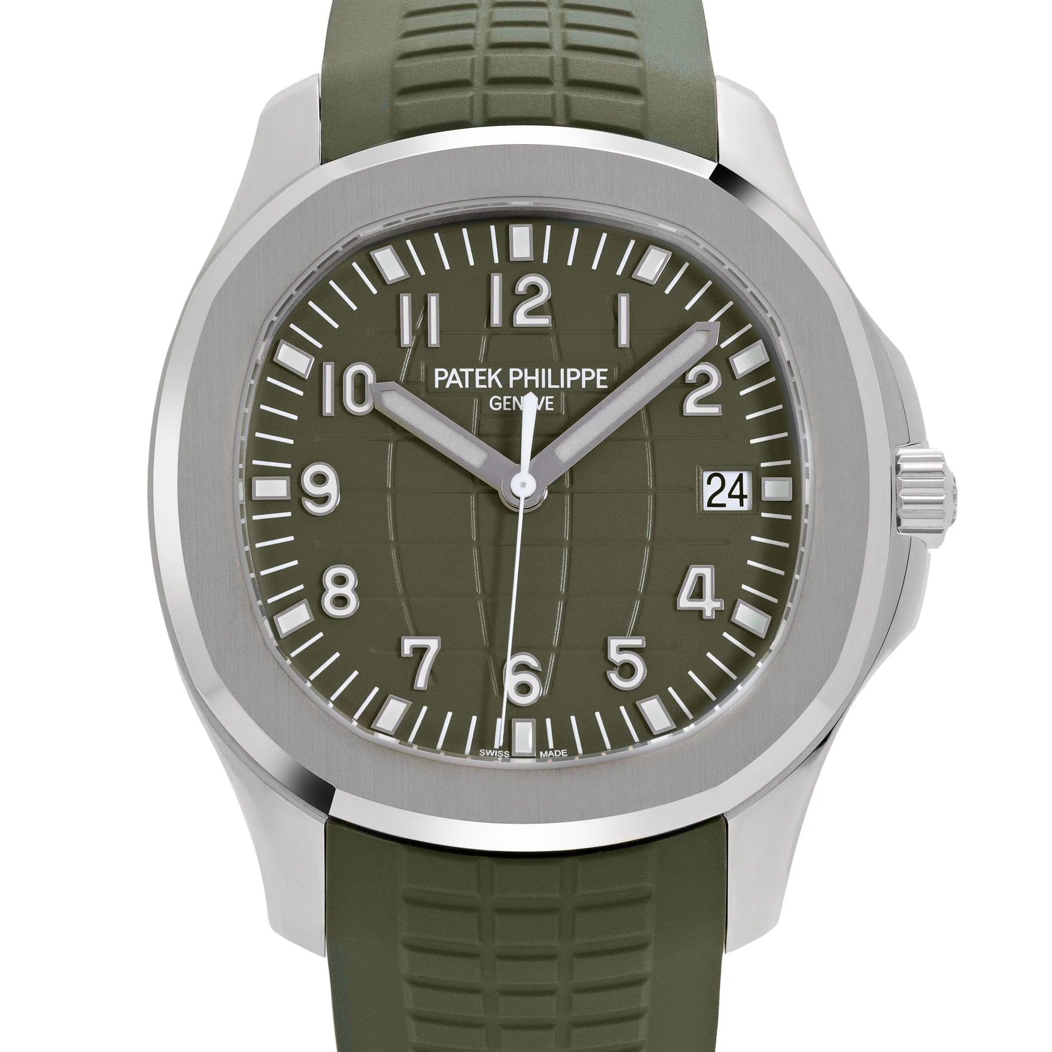 Patek Philippe Aquanaut 5168G-010 “Khaki Green” White Gold