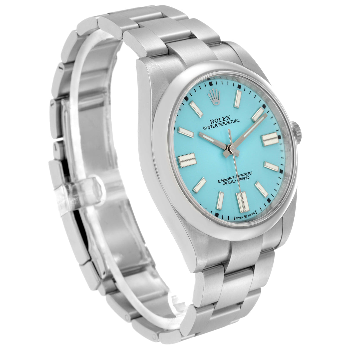 Rolex Oyster Perpetual Turquoise Blue 41 MM - additional view