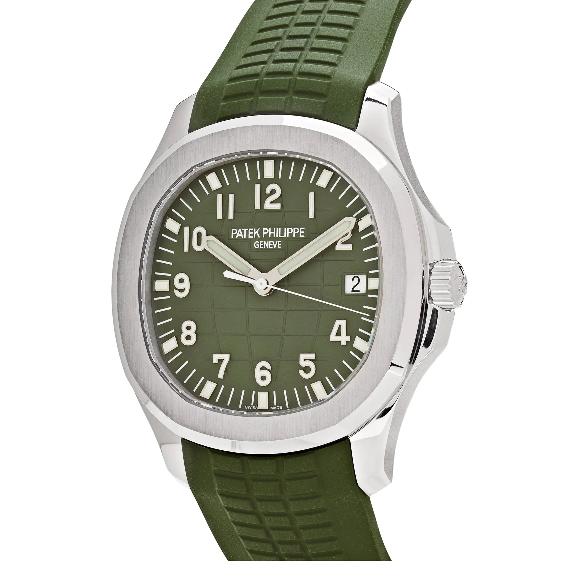Patek Philippe Aquanaut 5168G-010 “Khaki Green” White Gold
