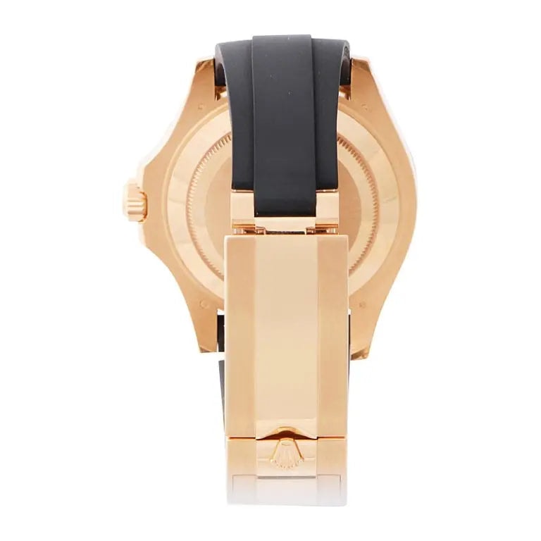 Rolex Yacht-Master 42 Gold Black Oysterflex