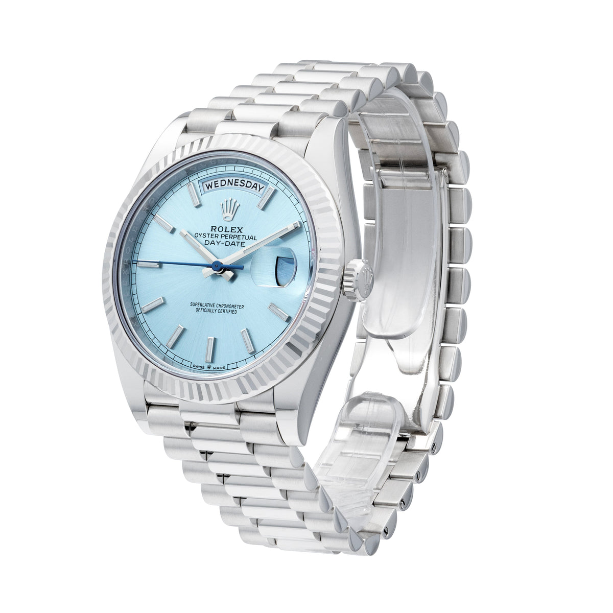 Rolex Day-Date Platinum Ice Blue 40 MM